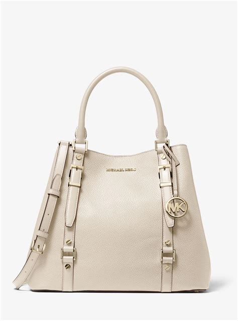 michael kors bedford bag taupe|bedford leather pebble tote bag.